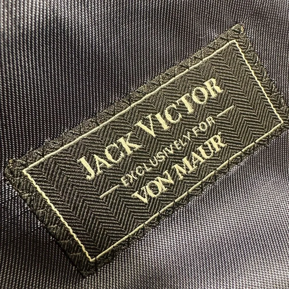 JACK VICTOR Mens Navy Blazer 42L Sport Coat Two Button Suit Jacket Italian Wool